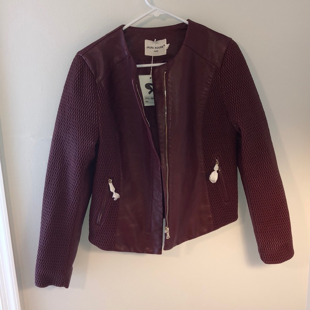 Faux leather jacket